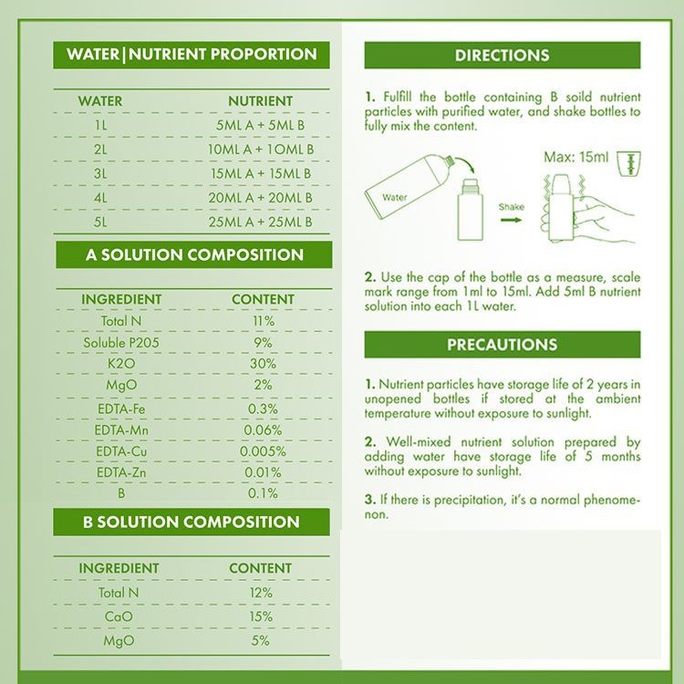 Soluzione nutritiva idroponica - Nutrient Solution Ab recensione e prezzo
